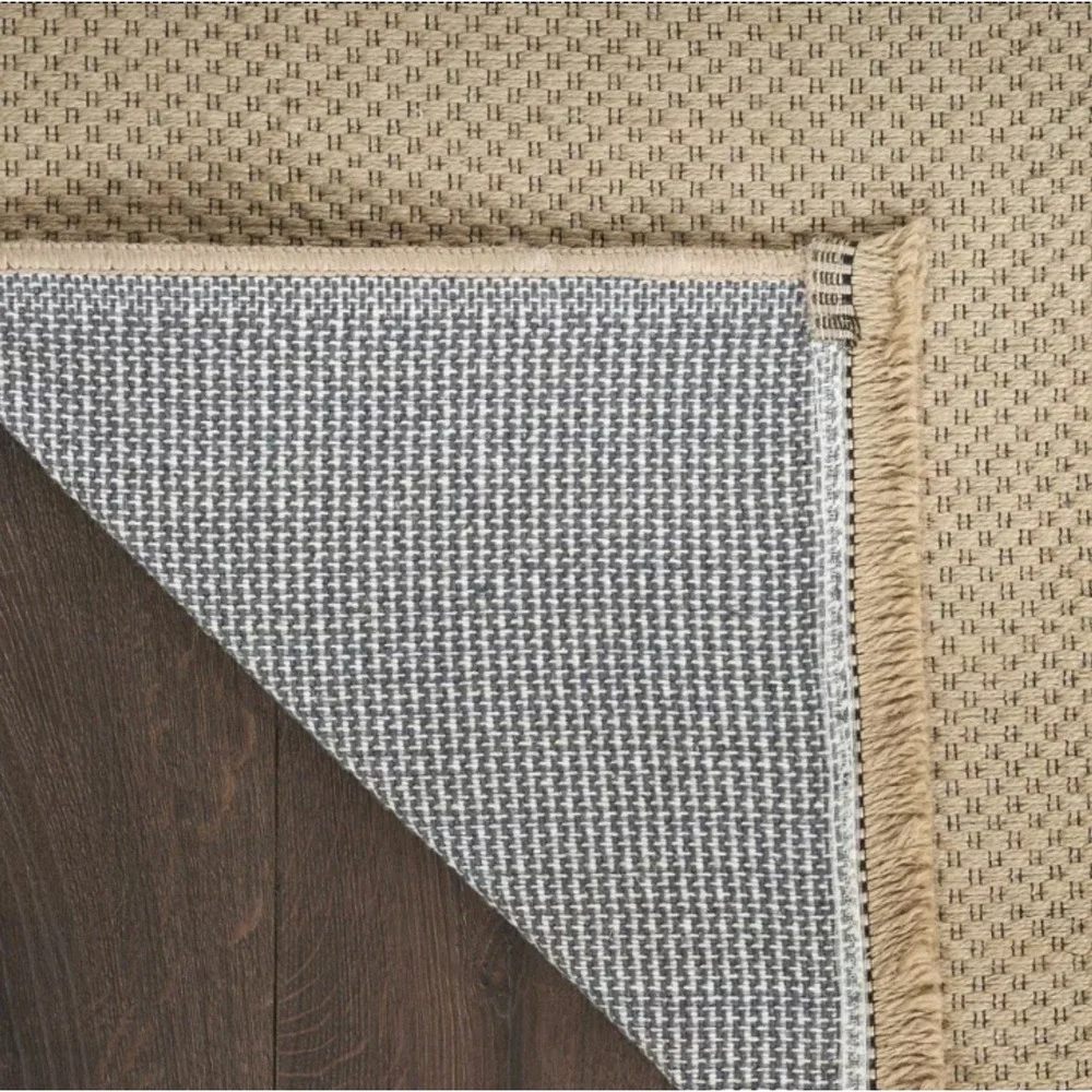 Nourison Washable Jute 2' x 6' Natural Runner Indoor Non-Slip Flatweave Rug- NWT